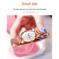 OLEVS Brand Lady Young Girls Stainless Steel Mesh Beatiful Dress Quartz WristWatch  Factory OEM Watch Logo